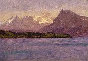 Albert Bierstadt Alaskan Coastal Range Sweden oil painting artist